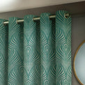 Gatsby 228X137 Eyelet Curtains Emerald