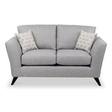 Geo 2 Seater Sofa in Silver by Roseland Furniture