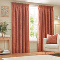 Grantley 117X137 Pencil Pleat Curtains Brick