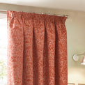 Grantley 117X137 Pencil Pleat Curtains Brick