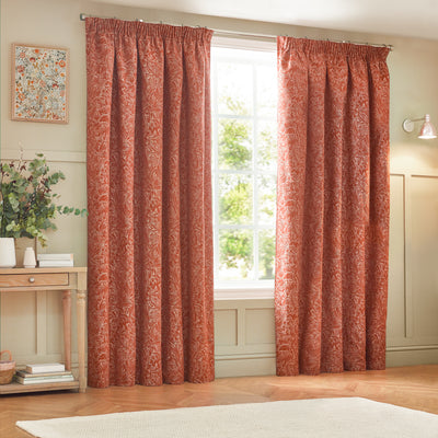 Grantley Jacquard Pencil Pleat Curtains