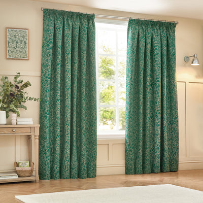 Grantley Jacquard Pencil Pleat Curtains