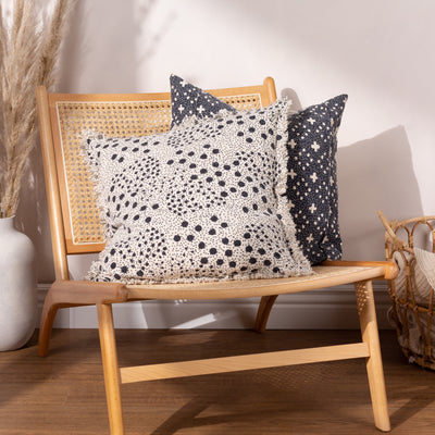 Hara Woven Fringed 50cm Cushion