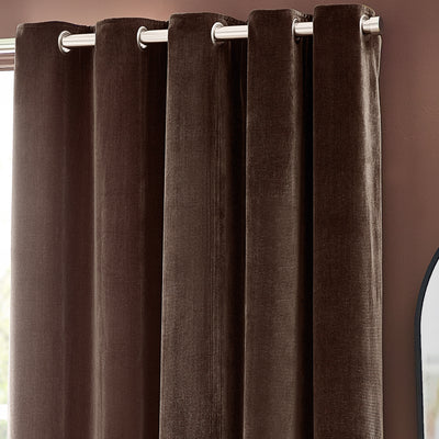 Heavy Chenille Eyelet Curtains