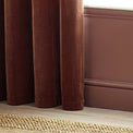 Heavy Chenille 229X137 Eyelet Curtain Nutmeg