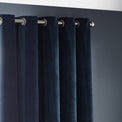 Heavy Chenille 229X137 Eyelet Curtain Navy