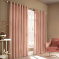 Himalaya 168X229 Eyelet Curtains Blush Pink