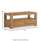 Harvey 110cm TV Stand dimensions