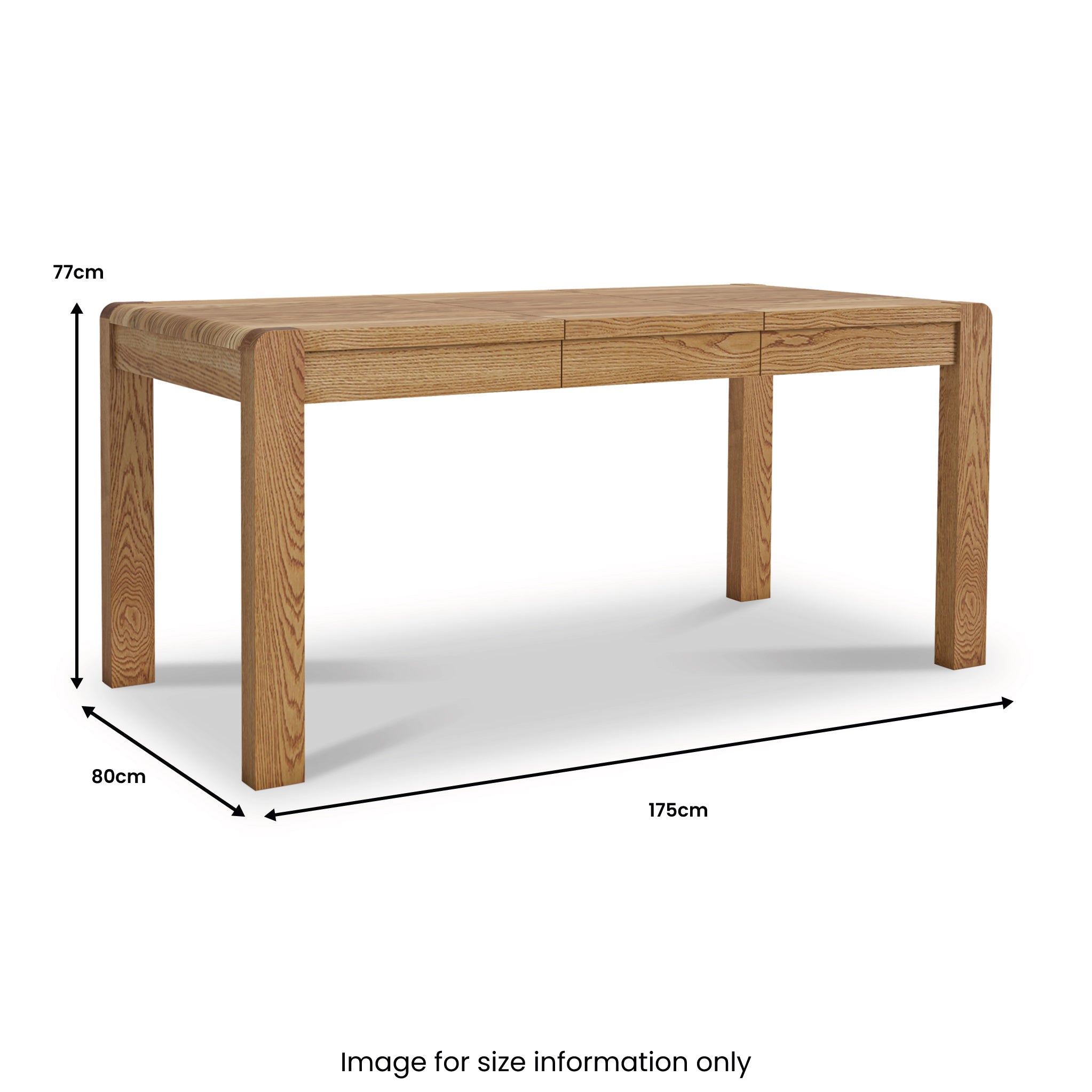 Harveys oak store dining table