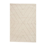 Cream Somerville Chevron Shaggy Berber Rug from Roseland Furniture