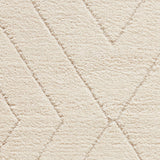 Cream Somerville Chevron Shaggy Berber Rug from Roseland Furniture