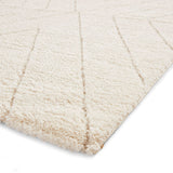 Cream Somerville Chevron Shaggy Berber Rug from Roseland Furniture