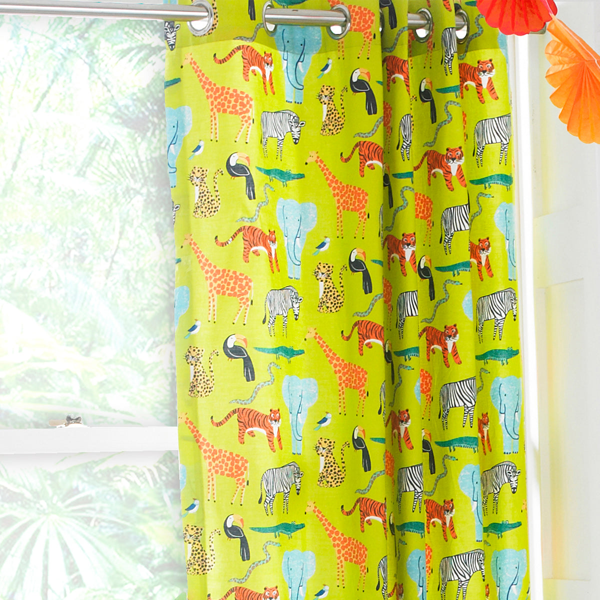 Jungletastic 168X183 Eyelet Curtains