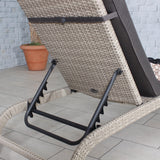 Lisbon Rattan Multi Position Arched Sunlounger