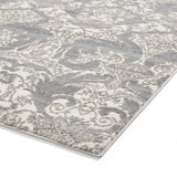 Grey Laurence Llewelyn-Bowen Ornate Metallic Rug from Roseland Furniture