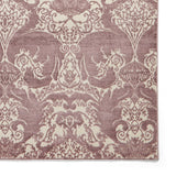 Wine Laurence Llewelyn-Bowen Ornate Metallic Rug from Roseland Furniture