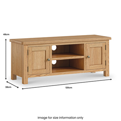 Lanner Oak 120cm TV Unit