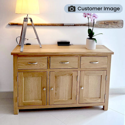 London Oak Large Sideboard