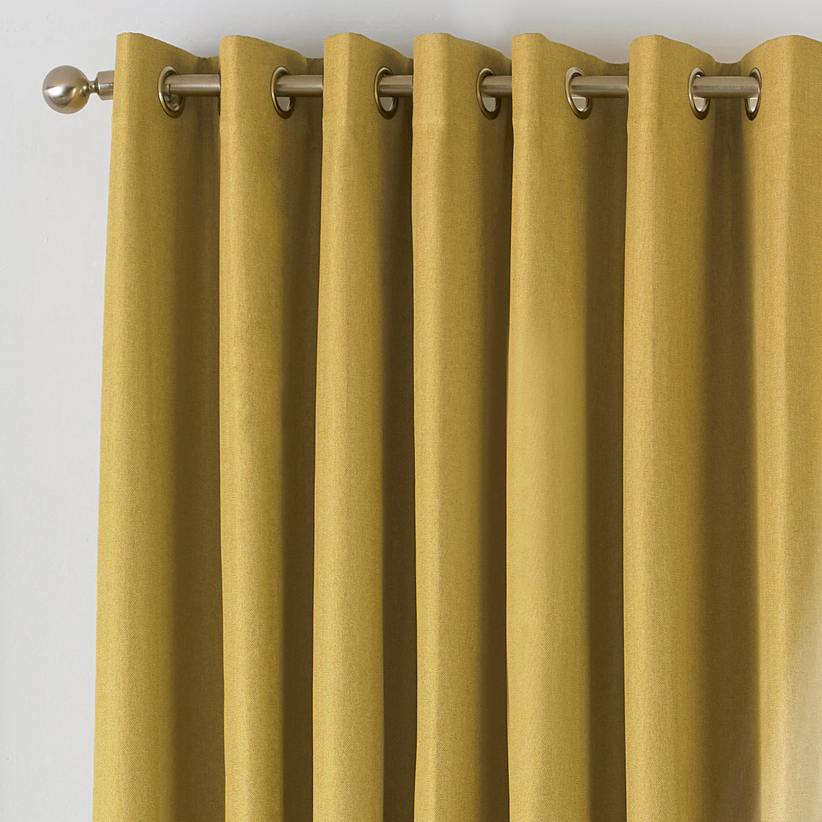 Moon 168X137 Eyelet Curtains Ochre