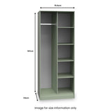 Moreno Olive Open Shelf Unit from Roseland