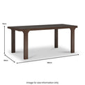 Mylor Oak 180cm Rectangular Dining Table from Roseland Furniture