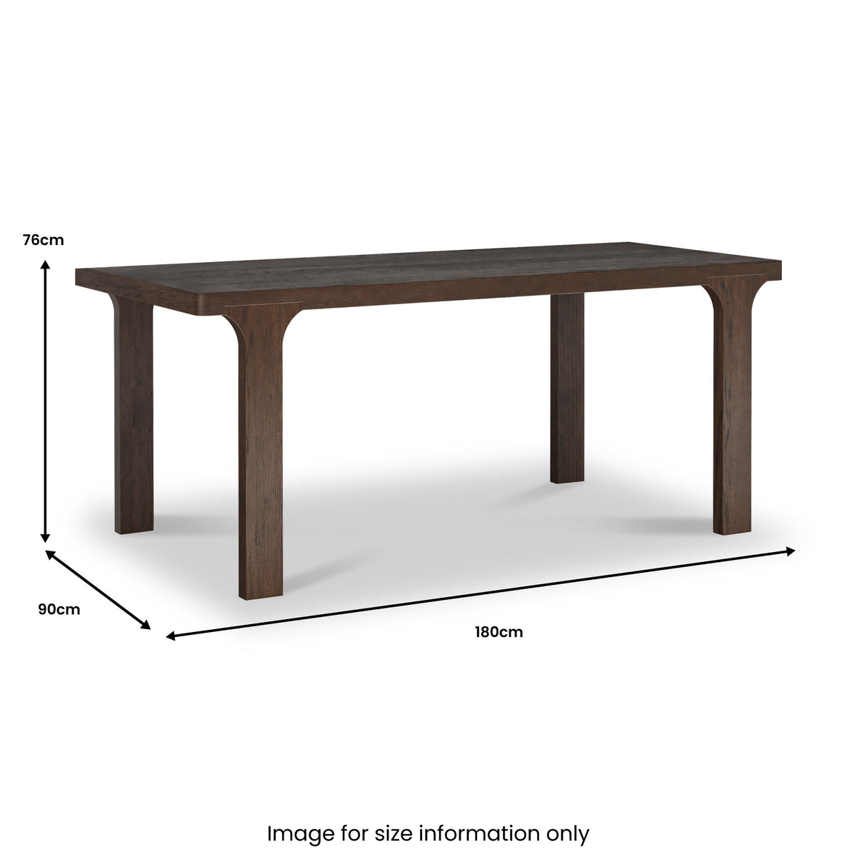 Mylor Oak 180cm Rectangular Dining Table from Roseland Furniture