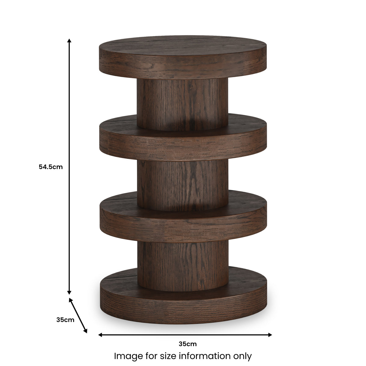 Mylor Oak Bobbin Side Table from Roseland Furniture