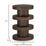 Mylor Oak Bobbin Side Table from Roseland Furniture