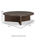 Mylor Oak Large Round Coffee Table dimensions