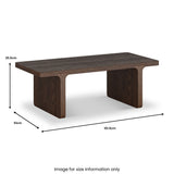 Mylor Oak Rectangular Coffee Table from Roseland Furniture