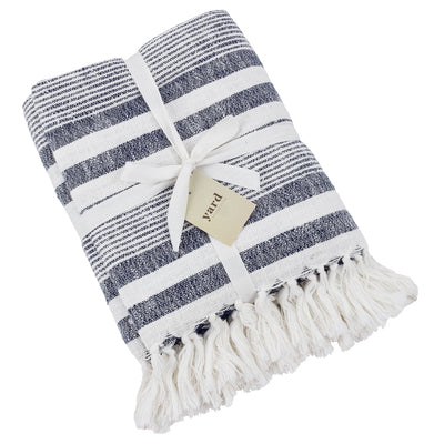 Neela Striped Tasselled Throw