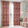 Nola 229X137 Eyelet Curtains Chestnut