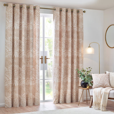 Nola Abstract Eyelet Curtains