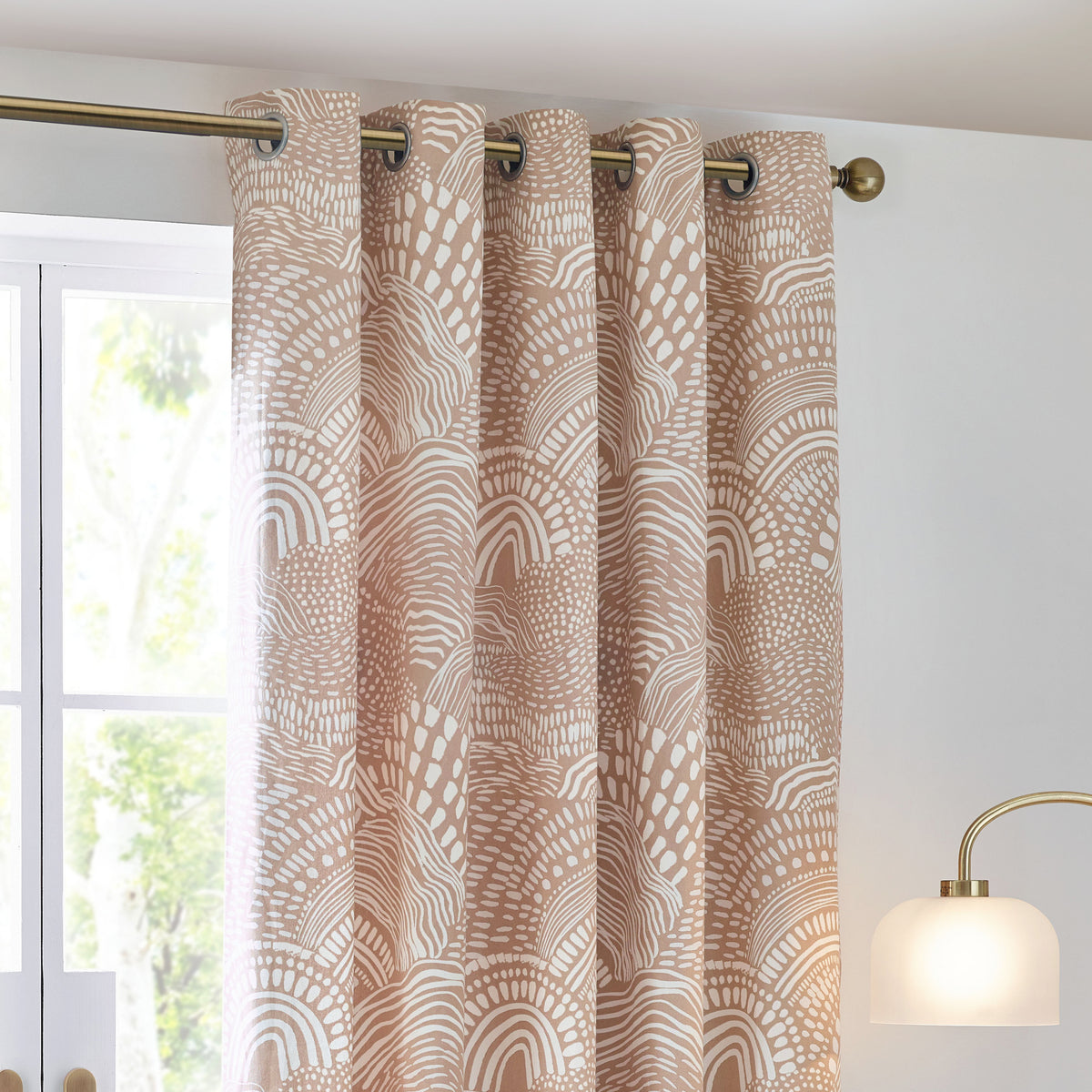 Nola 229X137 Eyelet Curtains Oat