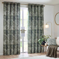 Nola 229X137 Eyelet Curtains Olive