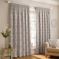 Olivia 168X137 Pencil Pleat Curtains Grey