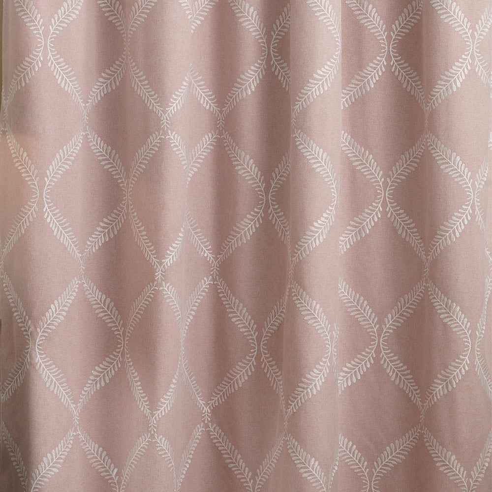 Olivia 168X183 Pencil Pleat Curtains Blush