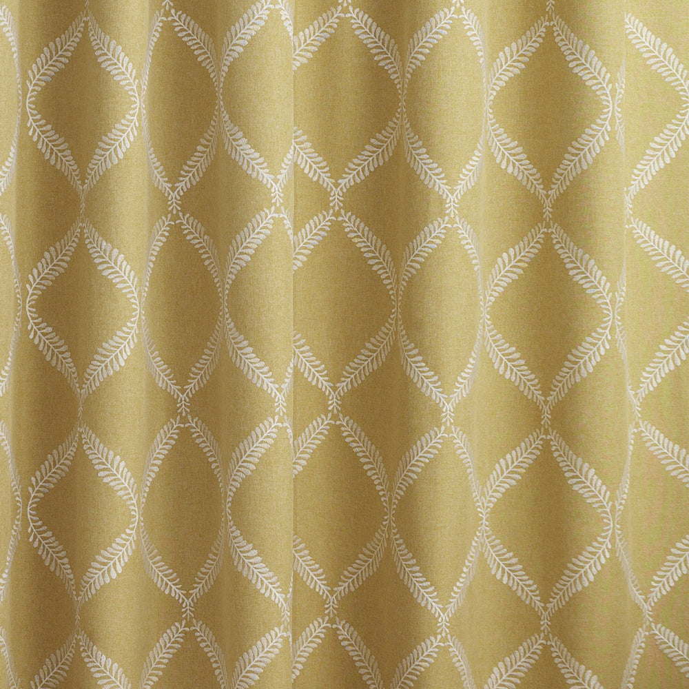 Olivia 168X229 Pencil Pleat Curtains Citron