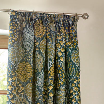 Ophelia Jacquard Pencil Pleat Curtains