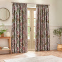 Ophelia 117X137 Pencil Pleat Curtains Rednut