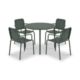 Porto Olive 4 Seater Round Dining Set from Roseland Furniture