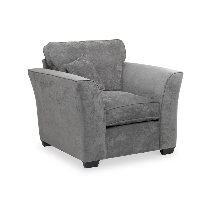 Padstow Armchair | Grey Green Blue Fabric Living Room Chair | Roseland