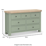 Penzance 3 Over 4 Chest of Drawers dimensions