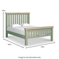 Penzance 4ft6 Double Bed Frame dimensions