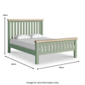 Penzance 5ft King Size Bed Frame dimensions