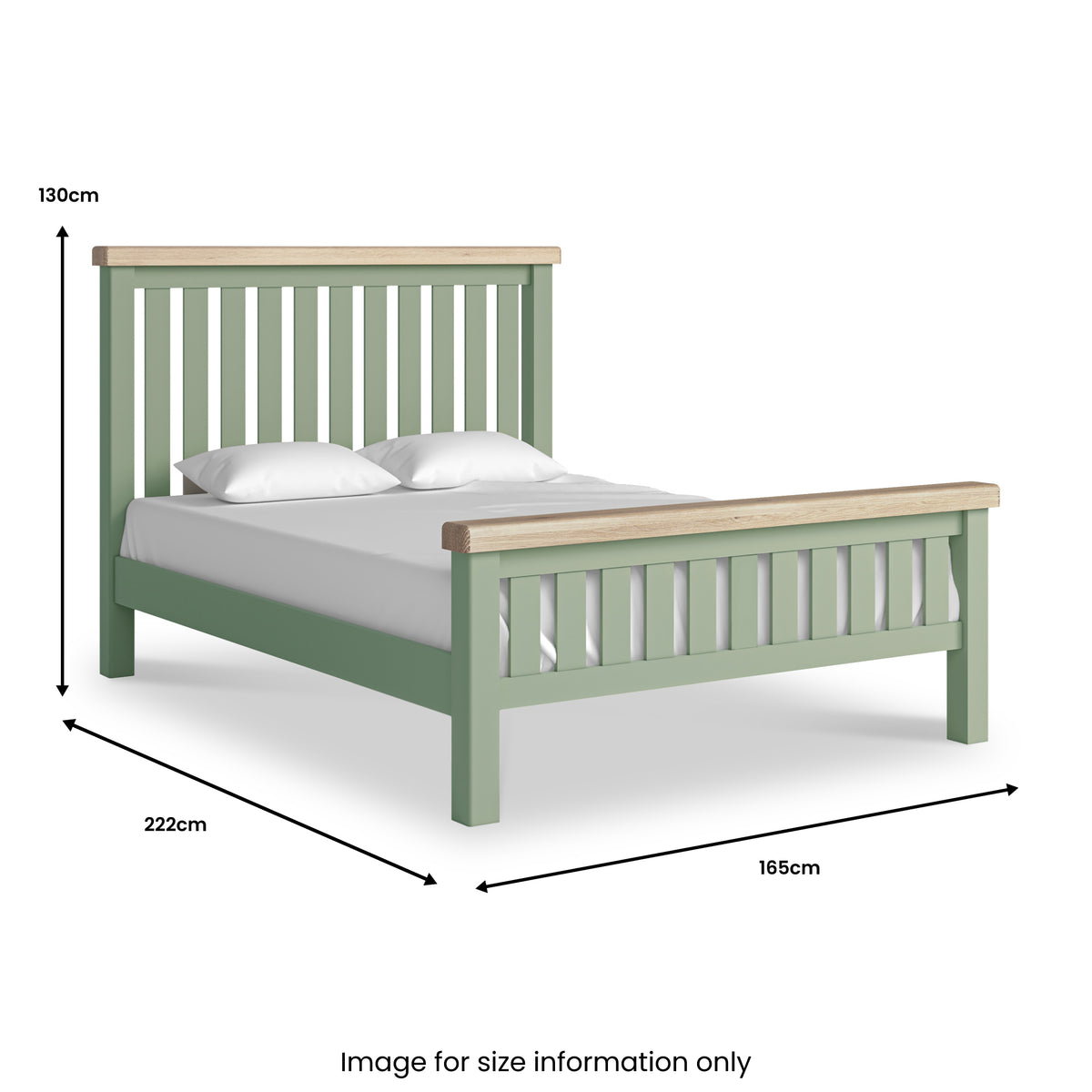 Penzance 5ft King Size Bed Frame dimensions