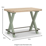 Penzance 130cm Bar Table dimensions