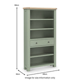 Penzance Large Bookcase dimensions