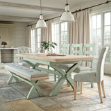 Penzance Cross Leg Extending Dining Table for dining room