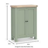 Penzance 2 Door Shoe Storage Cupboard dimensions